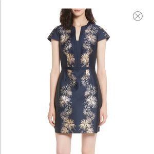 Ted Baker London Tzalla Sculpted Stardust Jacquard Dress
